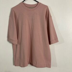 AMONGST OTHERS T-Shirt Mens Large Pink Good Boxy Drop Shoulder NYC STAPLE